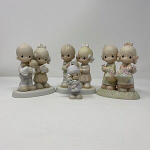 Precious Moments Enesco 4pc Lot Figurines + Ornament E-4724 E-2853 100072 524131